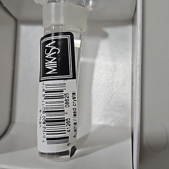 NIB MIKASA VENUS LEAD NEW CRYSTAL WINE VINTAGE BOTTLE STOPPER - Picture 5 of 6